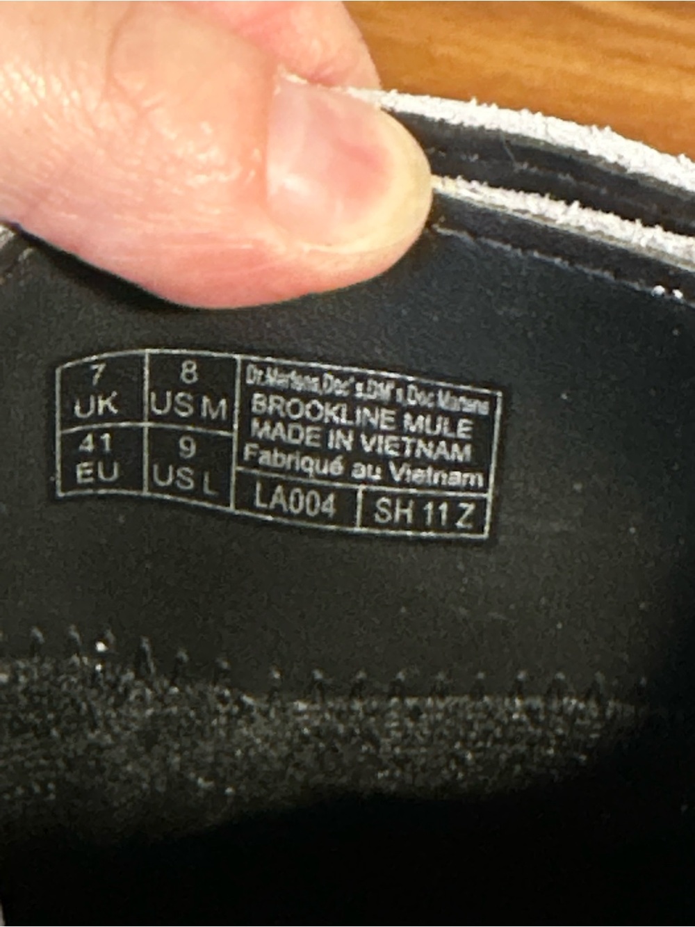 Dr Martens Brookline Suede Mule Mist Grey - Picture 6 of 10